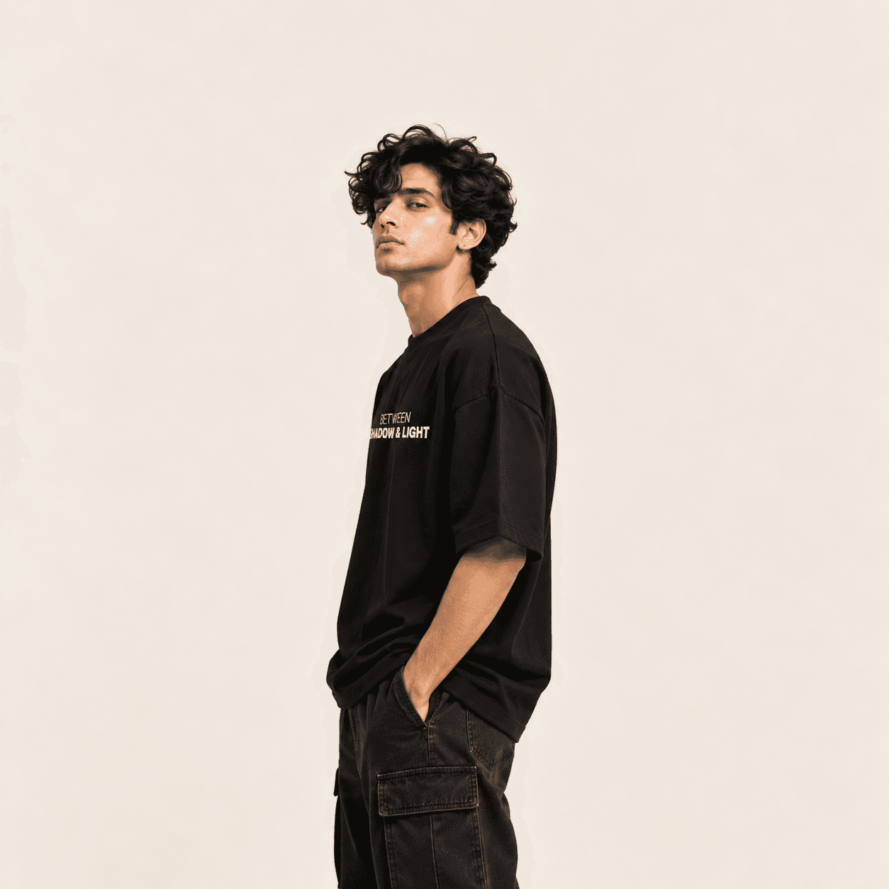 Shadow and Light Oversized T-Shirt — image 3