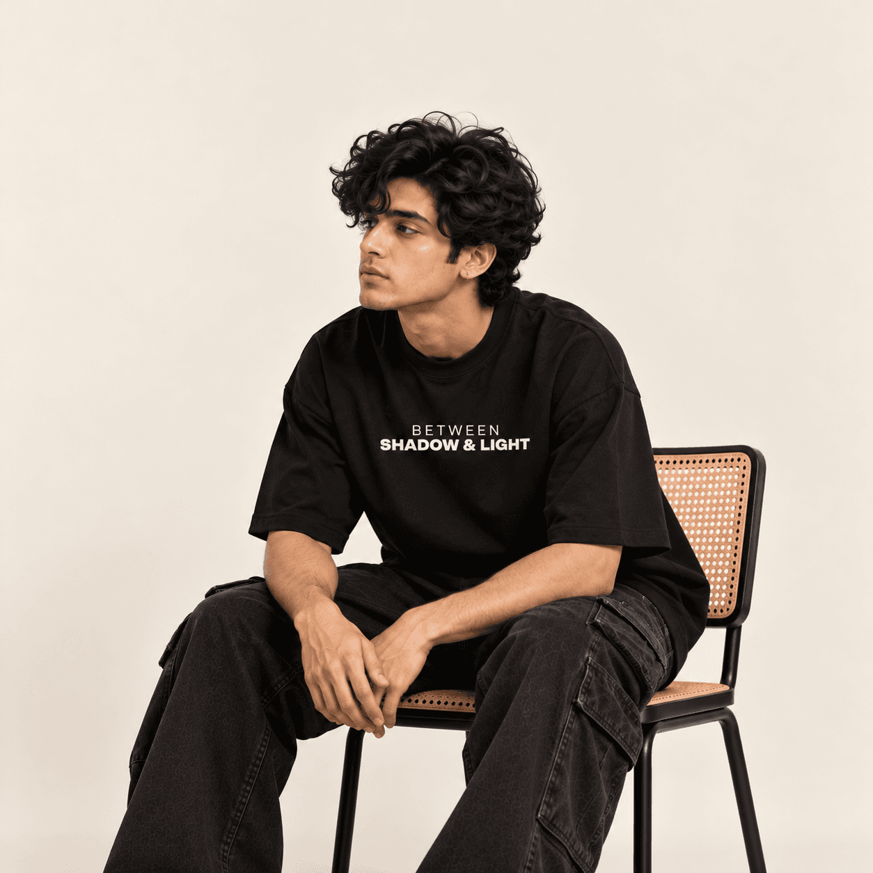 Shadow and Light Oversized T-Shirt — image 4