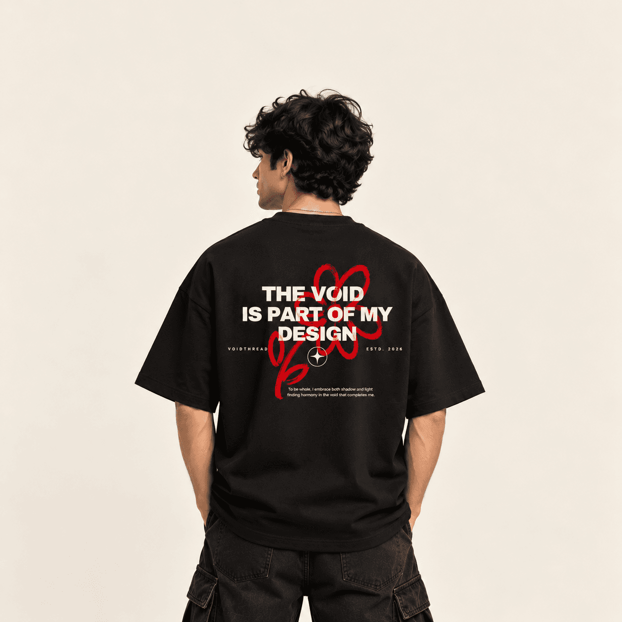 Shadow and Light Oversized T-Shirt — image 2