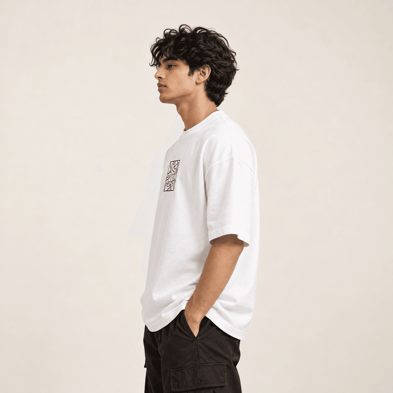 Lost in Lines Oversized T-Shirt — image 3