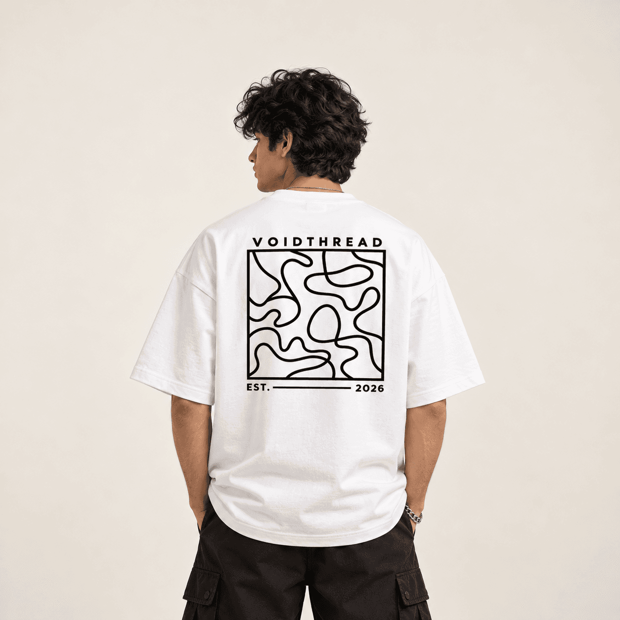 Lost in Lines Oversized T-Shirt — image 2